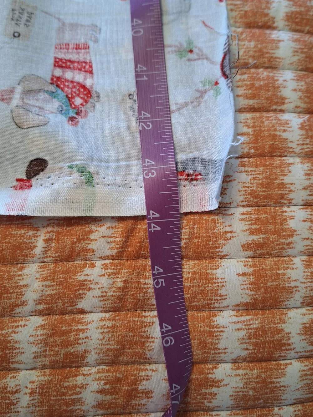 4 Yards Merry Woofmas Holiday Dog Print Light Blue Fabric